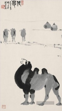  maler - Wu zuoren Kamel 1972 Chinesische Malerei
